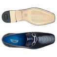 thumbnail image 4 of Belvedere Men's Bruno Genuine Ostrich Leg and Italian Calf Loafer Navy 1026, 4 of 6