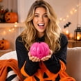 thumbnail image 4 of Halloween Pumpkin Squeeze Toys, Slow Rise Glitter Dumpling Squishies, Cute Pumpkins Stress Ball Gifts for Adults Anxiety Relief Office, Purple, 4 of 8