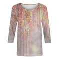 thumbnail image 5 of Women Blouse 3/4 Sleeve Petite, Long Shirts to Wear with Leggings Women Fashion Tops 2026 Generic Brand Tops for Women, 5 of 5