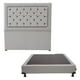 thumbnail image 1 of Box Base Cama Matrimonial + Cabecera Mary Gris, 1 of 7