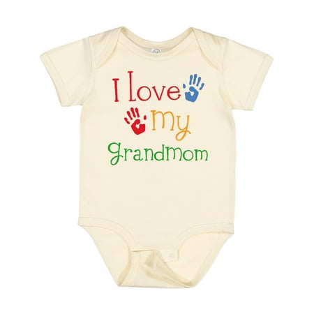 

Inktastic I Love My GrandMom Gift Baby Boy or Baby Girl Bodysuit