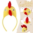 thumbnail image 4 of Alaiyaky 4Pcs Chicken Animal Costume Set 3D Chick Headband With Beak Bowtie Yellow Tutu Skirt Tail for Easter Halloween Christmas Cosplay Party, 4 of 7