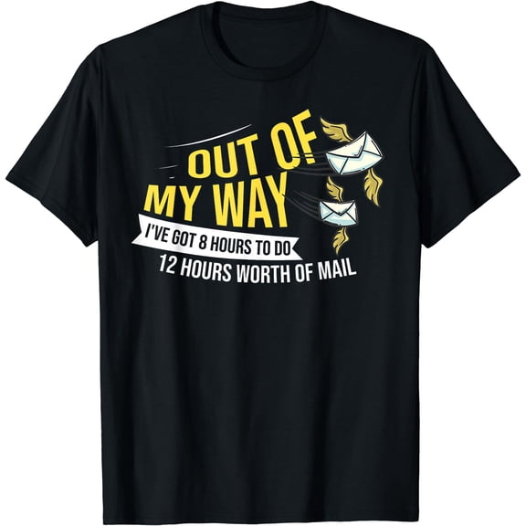 Postal Service Mailman US Postman Worker T-Shirt Black Small