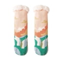 thumbnail image 2 of Chaussettes en Velours d'Agneau Style Mignon pour Femmes Automne et Hiver Maison Plus Velours Épaisses Chaussettes de Sol Bas Bas de compression Multicolores, 2 of 3