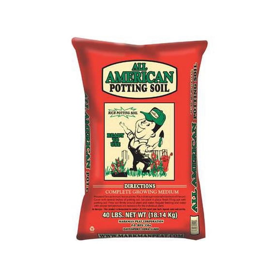 Markman Peat Potting Soil for Indoor & Outdoor Plants, 40 lbs