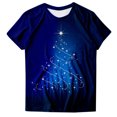 thumbnail image 4 of Tops For Women Christmas Trendy Casual Fashion Short Sleeve Funny Cute Printed Short Sleeve Festive Tees Tops, 4 of 4