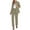 #0152-Khaki, variant on Quaouag 2 Piece Pant Suits for Women Dressy Blazer High Waisted Straight Leg Pants Sets Business Casual Outfits