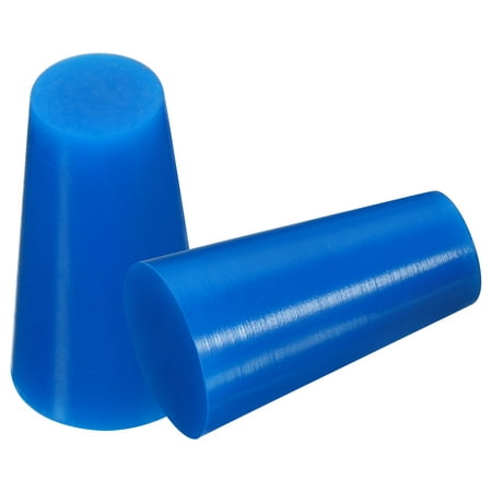 

Uxcell Silicone Rubber Tapered Plug 9.5mm to 14.3mm Solid Blue for Powder Coating Painting Laboratory Use 25 Pieces