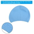 thumbnail image 4 of Uxcell Silicone Swim Caps Unisex Swimming Caps Bubble Textured Adult Swim Hats Blue, 4 of 6