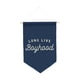 thumbnail image 1 of Bandera colgante de pared "Long Live Boyhood", fácil de colgar, decoración de pared triangular Azul, 1 of 9