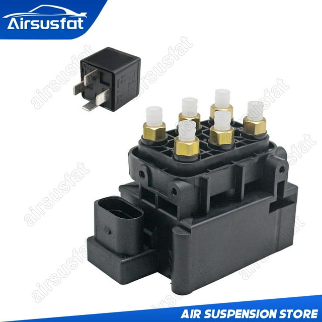 Fit for Jeep for Grand Cherokee Air Suspension Compressor Solenoid Valve Block+Relay