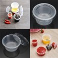thumbnail image 4 of 100 x Petit Contenant de Rangement Jetable en Sauce Plastique Transparente de 150 Ml avec Couvercle, 4 of 9