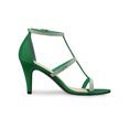 thumbnail image 3 of BLISSFUL STEP Women's Rhines Ankle Strap Stiletto High Heels Sandals, 3 of 7