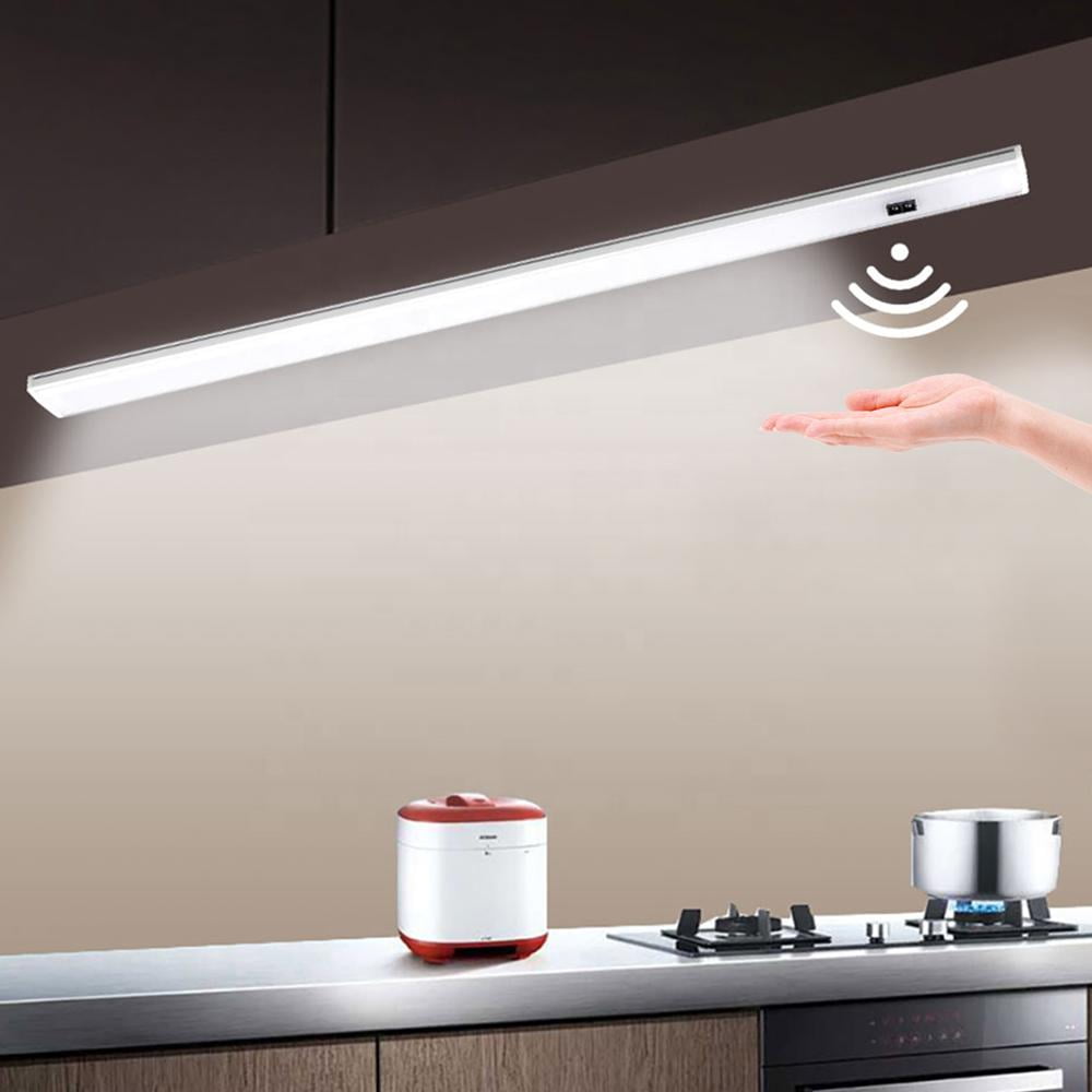 LED Under Cabinet Cupboard Strip Light Night Lamp Hand Sweep Sensor Home Kitchen 