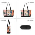 thumbnail image 6 of FORMRS Canvas Laptop Tote Bag for Women with 15.6" Computer Compartments Shoulder Handbag, Art City, 6 of 7