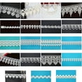 thumbnail image 2 of 5/8" 0.75" 1" 1.25" 2' 2.5" 3" Ivory Venice Lace Embroidered Bridal Gown by Yard (UB096 2"), 2 of 2