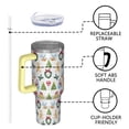 thumbnail image 4 of Multicolor Christmas Pattern Tumbler with Handle and Lid,40oz Double Wall Vacuum Insulated Tumbler,Cups Gift for Women and Men, 4 of 7