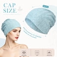 thumbnail image 2 of PHOGAY 5 Pack Chemo Headwear Turbans Cap, Women's Slouchy Beanie Chemo Hat Stretch Cancer Head Wraps Sleep Head Scarf for Cancer Patient, 5 Colors, 2 of 9