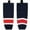 Black, variant on Unisex Ice Hockey Socks For Men and Youth Team Color Stitched Leggings Socks