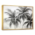 thumbnail image 2 of Designart "Oasis Amidst Desert Palm Trees II" Palms & Palm Trees Floater Framed Canvas Art Print, 2 of 5
