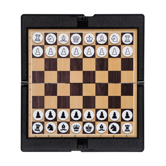 Foldable Mini Chess Set Travel Portable Wallet Pocket Chess Board Game