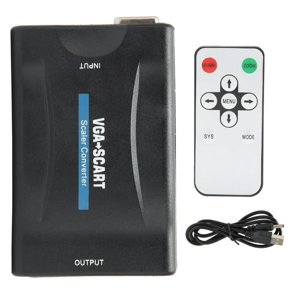 Oubit VG Ato SCARTHD Convertisseur, VGA vers SCART Adaptateur Vidéo VG Ato SCART Convertisseur Design Surélevé