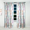 thumbnail image 2 of Designart 'Costal Life Form V' Nautical & Coastal Curtain Panel, 2 of 5