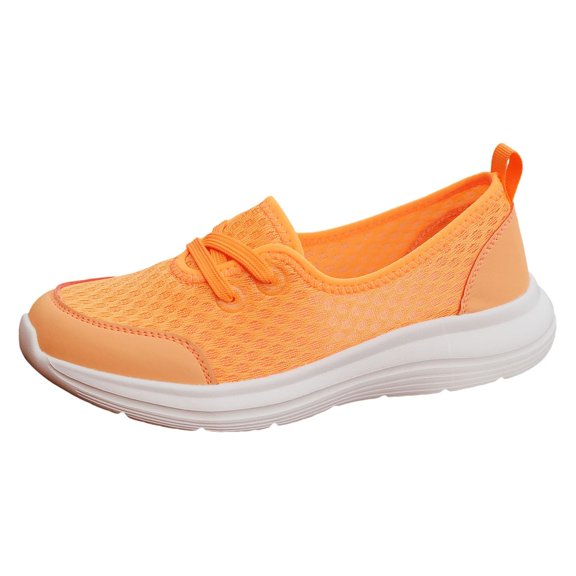 Women Casual Soft Sole Mesh Sneakers One-Step Low-top Flat Walking Shoes Lightweight Sports Tennis Shoes for Women