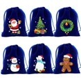 thumbnail image 4 of StoBag-bolsas de terciopelo de Feliz Navidad para niños, 50 piezas, embalaje de regalo de dulces, bolsillo de almacenamiento con cordón pequeño, favores de fiesta, venta al por mayor, 4 of 4