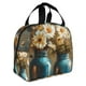 thumbnail image 2 of Disketp Rustic Daisy Mason Jars Bolsa Térmica para Almuerzo para Hombre y Mujer, Ideal para Trabajo, Senderismo y Picnic, 2 of 8
