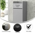 thumbnail image 2 of Flash Furniture 36 Gallon Wood Tray Top Trash Can, Laminate, Gray, 2 of 2