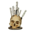 thumbnail image 1 of Skull Knife Holder Knife Block Without Knives Creepy Kitchen Tools Holders Funny Storage Rack Horror Kitchen Storage For Party Halloween Ornament, 1 of 7