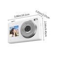 thumbnail image 3 of Compact Camera Qwtwty CCD Student Digital Camera 1080P HD Two Screen Selfie 16x Digital Focusing Retro Card Machine Portable, 3 of 6