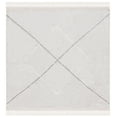 thumbnail image 2 of SAFAVIEH Easy Care Myrtle Cross Cotton Machine Washable Area Rug, Grey/Ivory, 8' x 8' Square, 2 of 12
