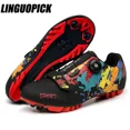 thumbnail image 2 of 2023 zapatos de ciclismo mtb bicicleta zapatillas de deporte cala antideslizante hombres zapatos de ciclismo de montaña zapatos de bicicleta spd calzado de carretera velocidad mansneaker, 2 of 5