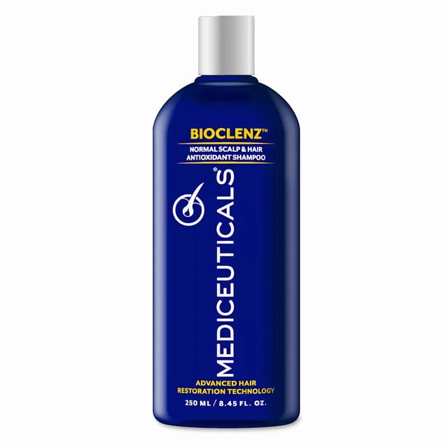 Mediceuticals Bioclenz Shampoo - Champú anticaída para mujeres y hombres - Champú para la caída del cabello debido al efluvio telógeno - Champú para la caída del cabello posparto - Para cabello y cuer