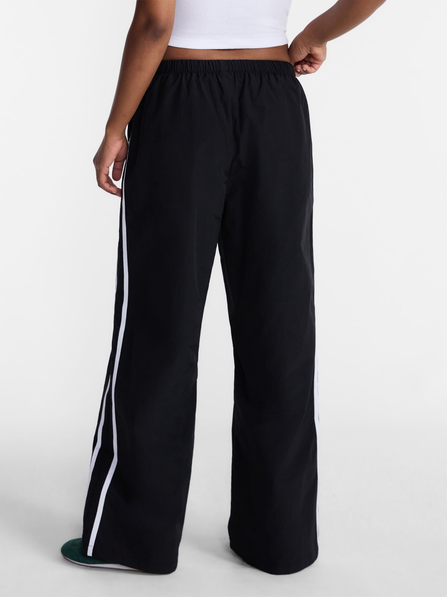 No Boundaries Nylon Game Day Track Pants, 30.5'' Inseam, Women's XXS-XXL