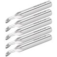 thumbnail image 3 of 5pcs 8mm Shank High Speed Steel Spiral End Mill CNC Router Bits Set for Wood Carving, 3 of 5