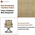 thumbnail image 7 of Mondawe Patio Dining Chair Outdoor Textilene Swivel Dining Armchair (Set of 2), 7 of 7
