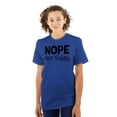 thumbnail image 3 of Nope Not Today Tomorrow Sarcastic Plus Size Crewneck Graphic Tee Shirt Brisco Brands 2X, 3 of 5