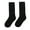 Black, variant on comerut Kids Girl Boy Solid Color Stretchy Soft Warm Breathable Middle Tube Crew Socks