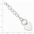 thumbnail image 2 of 925 Sterling Silver Toggle Link Heart Bracelet, 2 of 5