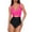 Rose Pink, variant on MOYIKO One Piece Swimsuits for Women Tummy Control High Waisted Bathing Suit Sexy V Neck Wrap Tie Back 1 Piece Swimsuit