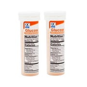 Quality Choice Fast Acting Glucose Tablets Orange Flavor Blood Sugar Treatment, 10 Count - Pack of 2