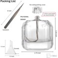 thumbnail image 4 of GXFCCYXT 2Pcs Small Refillable Clear Glass Oil Lamp Unscented Candles for Fine Dining | Restaurants or Home Cotton Wick and Holder Included, 4 of 8