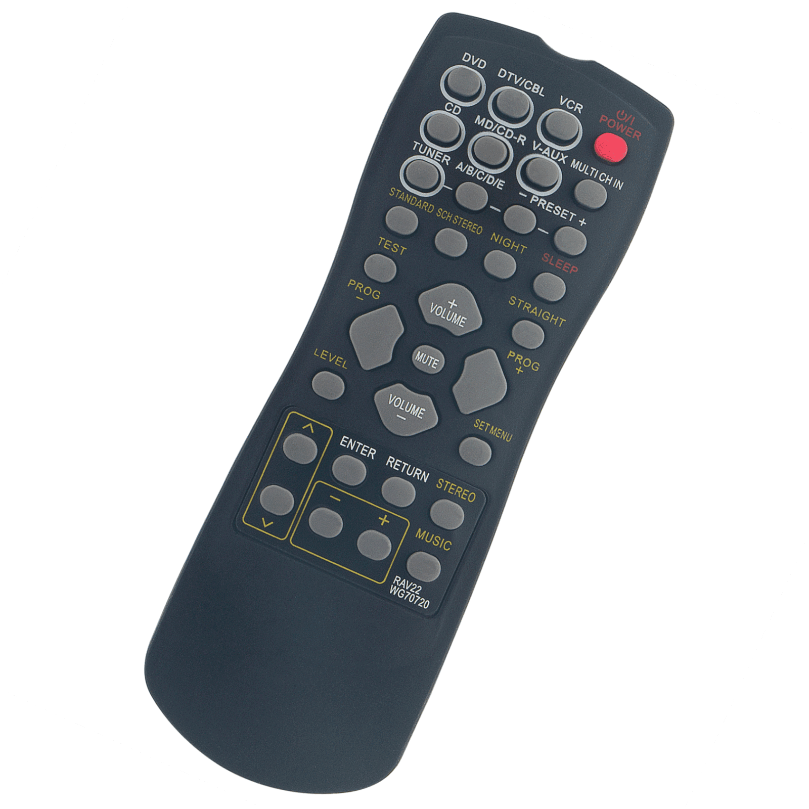RAV22 WG70720 Replacement Remote Control for Yamaha AV Receiver RXV350