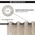 thumbnail image 5 of Deco Window Sheer Curtains 90 Inch Long for Home Decoration (Beige, 52"W x 90"H, 2 Panels), 5 of 5