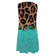 thumbnail image 4 of ICHUANYI Clearance Women's Sleeveless Leopard Print Tank Top Long Dress(Mint Green, XL) ICHUANYI WER2023081012845, 4 of 5