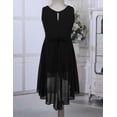 thumbnail image 3 of Miaeowve Kids Girls Sleeveless Chiffon Skirted Romper Rhinestones Flower Girl Dress Wedding Party Bridesmaid Dresses Black 10, 3 of 7