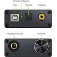 thumbnail image 4 of USB DAC Audio Converter with Headphone Amplifier, Coaxial/Optical/6.35mm Headphone Output, USB to Coaxial S/PDIF Digital to Analog Converter Comaptible with Windows XP 7 10 and Mac PS4 PS3, 4 of 9